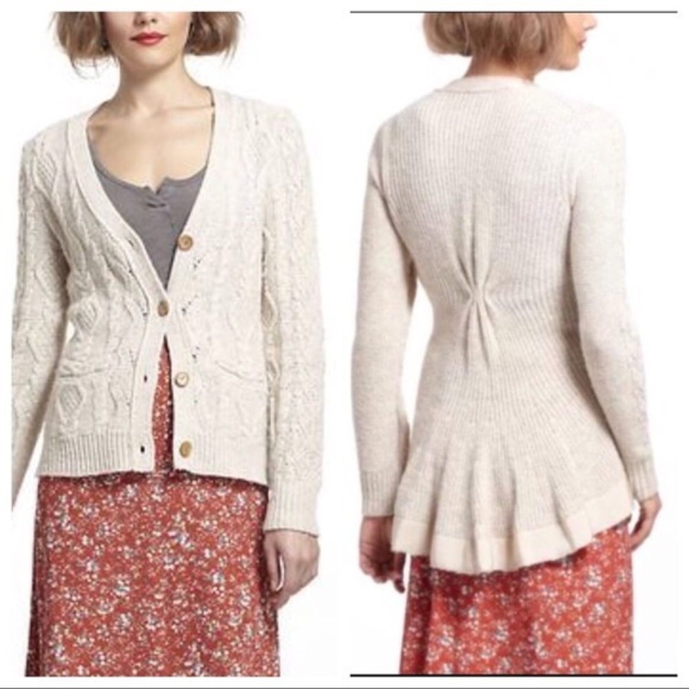 Anthropologie Far Away From Close Cardigan Skirted